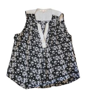 Skies are blue sleeveless blouse